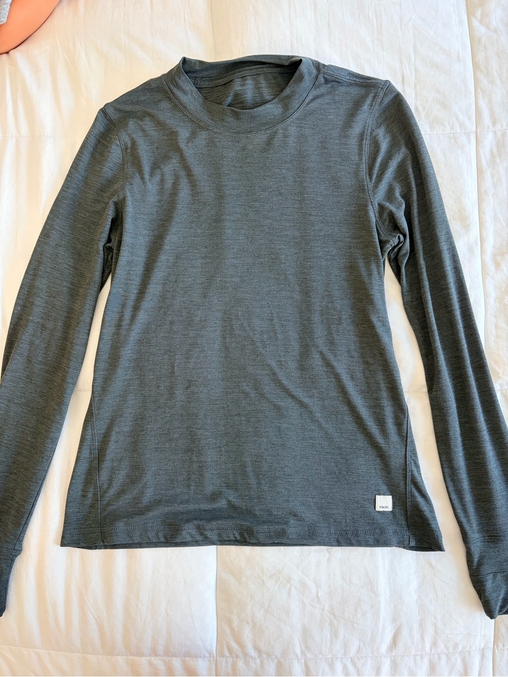 Vuori Gray Heather Crew Tee